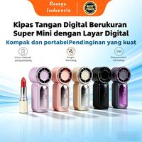 Kipas Tangan Digital Mini Portable Layar LED