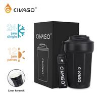 Cavago Shaker Botol Minum Gym Set